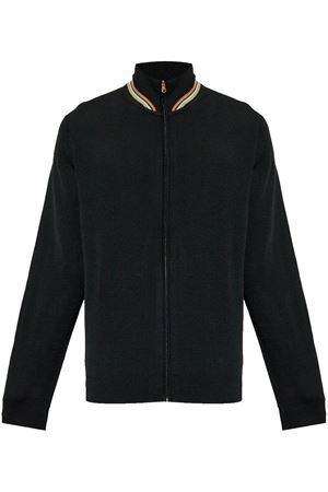 Cardigan in lana merino nero PAUL SMITH | M1R905YN0250179